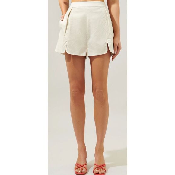 NWT Sugarlips Cape Town Pleated Split Leg Shorts, $70 Med  F9 - Picture 2 of 5